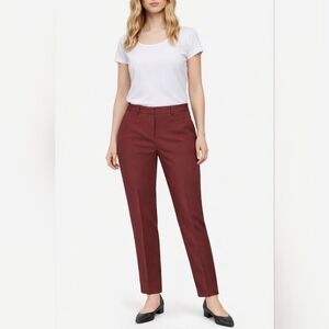 2/$20 J. Crew Women's Burgundy Straight Leg Pants